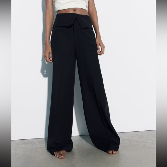Zara Pants - NWT Linen blend full length pants RUNS A SIZE SMALLER